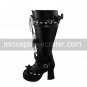 Handmade PU Leather 7.5cm High Heel Sweet Lolita Boots