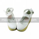 Handmade PU Leather 7cm Wedge Pure Color Sweet Lolita Shoes