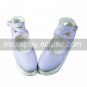 Handmade PU Leather 7cm Wedge Pure Color Sweet Lolita Shoes