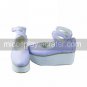 Handmade PU Leather 7cm Wedge Pure Color Sweet Lolita Shoes