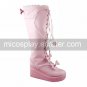 Handmade PU Leather 7cm Wedge Sweet Lolita Boots