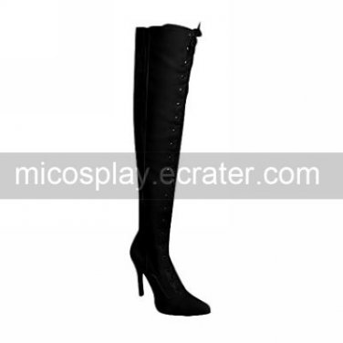 Handmade PU Leather 11cm High Heel Classic Lolita Boots