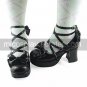 Handmade Pure Color PU Leather 7.5cm High Heel Sweet Lolita Shoes