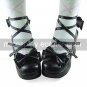 Handmade Pure Color PU Leather 7.5cm High Heel Sweet Lolita Shoes
