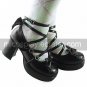 Handmade Pure Color PU Leather 7.5cm High Heel Sweet Lolita Shoes