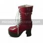 Handmade Red 7.5cm High Heel Sweet Lolita Boots