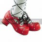 Handmade Red PU Leather 4.5cm High Heel Punk Lolita Shoes with Rivets