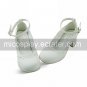 Handmade White PU Leather 4.5cm High Heel Country Lolita Shoes