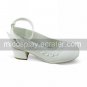Handmade White PU Leather 4.5cm High Heel Country Lolita Shoes