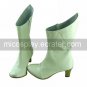 Handmade White PU Leather 6.3cm High Heel Princess Lolita Boots1