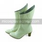 Handmade White PU Leather 6.3cm High Heel Princess Lolita Boots1