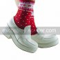 Handmade White PU Leather 6.5cm High Heel Classic Lolita Shoes