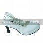 Handmade White PU Leather 7.5cm High Heel Casual Lolita Shoes