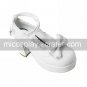 Handmade White PU Leather 7.5cm High Heel Sweet Lolita Shoes