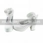 Handmade White PU Leather 7cm High Heel Sweet Lolita Shoes with Lace
