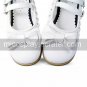 Handmade White PU Leather Flat Sweet Lolita Shoes with Lace