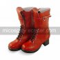 Handmade Wine Red and Coffee 4.5cm High Heel Country Lolita Boots