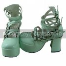 High Gloss PU Leather 9cm High Heel Punk Lolita Shoes