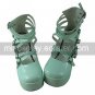 High Gloss PU Leather 9cm High Heel Punk Lolita Shoes