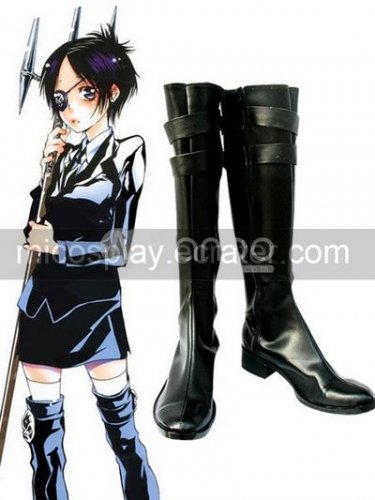 Hitman Reborn Chrome Dokuro Imitated Leather Rubber Cosplay Shoes