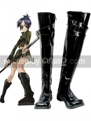 Hitman Reborn Chrome Dokuro Imitated Leather Rubber Cosplay Shoes2