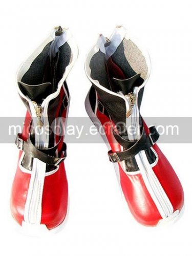 Kingdom Hearts II Sora Imitated Leather Foam Cosplay Shoes red and black