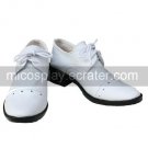 Kuroshitsuji Baronet White Faux Leather 1 15'' High Heel Lace-Up Cosplay Shoes