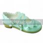 Light Green PU Leather 2cm Flat Country Lolita Shoes