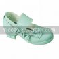 Light Green PU Leather 4.5cm High Heel Sweet Lolita Shoes with Bow