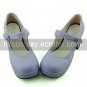 Light Purple PU Leather 7.5cm High Heel Classic Lolita Sandals(Simple Style)