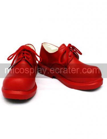 Mitsubishi A6M Zero Red Faux Leather 1 15'' High Heel Lace-Up Cosplay Shoes
