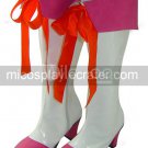 Multi-Color Pointed Toe Knee Length PU Lolita Boots