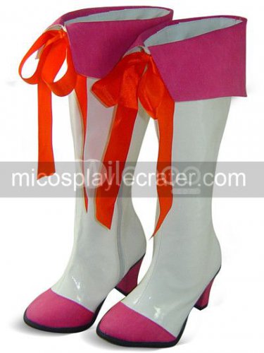 Multi-Color Pointed Toe Knee Length PU Lolita Boots
