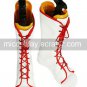 Naruto Haruno Sakura Imitated Leather Rubber Cosplay Shoes