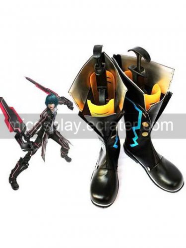 Phantasy Star Imitated Leather Cosplay Shoes