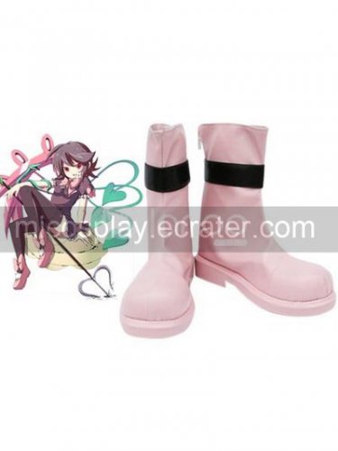 Pink 1 12 Heel TouhouProject Houjuu Nue Faux Leather Cosplay Shoes