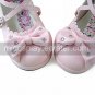 Pink PU Leather 4.5cm High Heel Sweet Lolita Shoes with Diamond Studed Bow