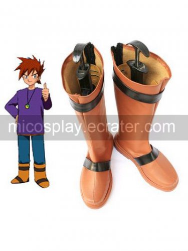 Pokemon Gary Oak Imitated Leather Cosplay Shoes
