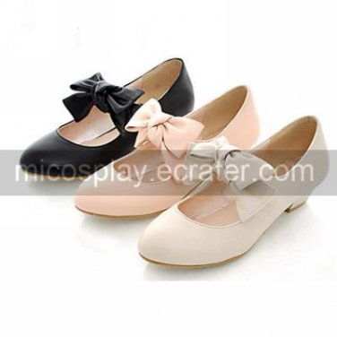 PU Leather 3cm Flat Sweet Lolita Shoes