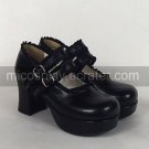 PU Leather 7.5cm High Heel Classic Lolita Shoes