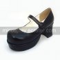 PU Leather 7.5cm High Heel Classic Lolita Shoes1