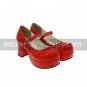 PU Leather 7.5cm High Heel Classic Lolita Shoes1