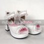 PU Leather 7.5cm High Heel Country Lolita Sandal