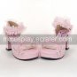 PU Leather 7.5cm High Heel Country Lolita Sandal