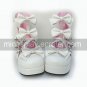 PU Leather 7.5cm High Heel Sweet Lolita Shoes with Bow