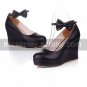 PU Leather 8cm Wedge Sweet Lolita Shoes