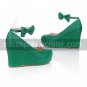 PU Leather 8cm Wedge Sweet Lolita Shoes