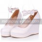 PU Leather 8cm Wedge Sweet Lolita Shoes