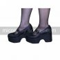 PU Leather 9cm High Heel Punk Lolita Sandals