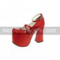 PU Leather 12.5cm High Heel Princess Lolita Shoes